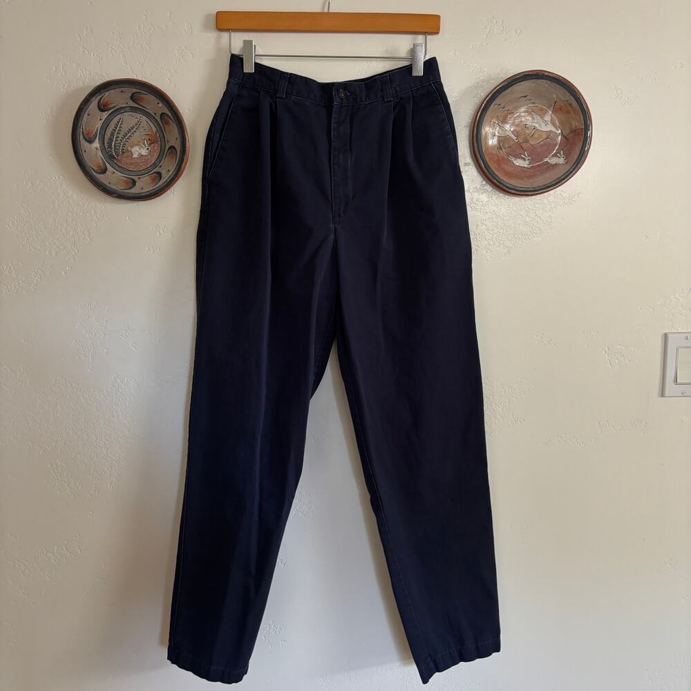 90's Vintage Docker's Navy Blue Classic Khakis Womens Size 10